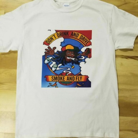 Don't Drink & Drive! Smoke & FLY! t-shirt - Small - Picture 1 of 3